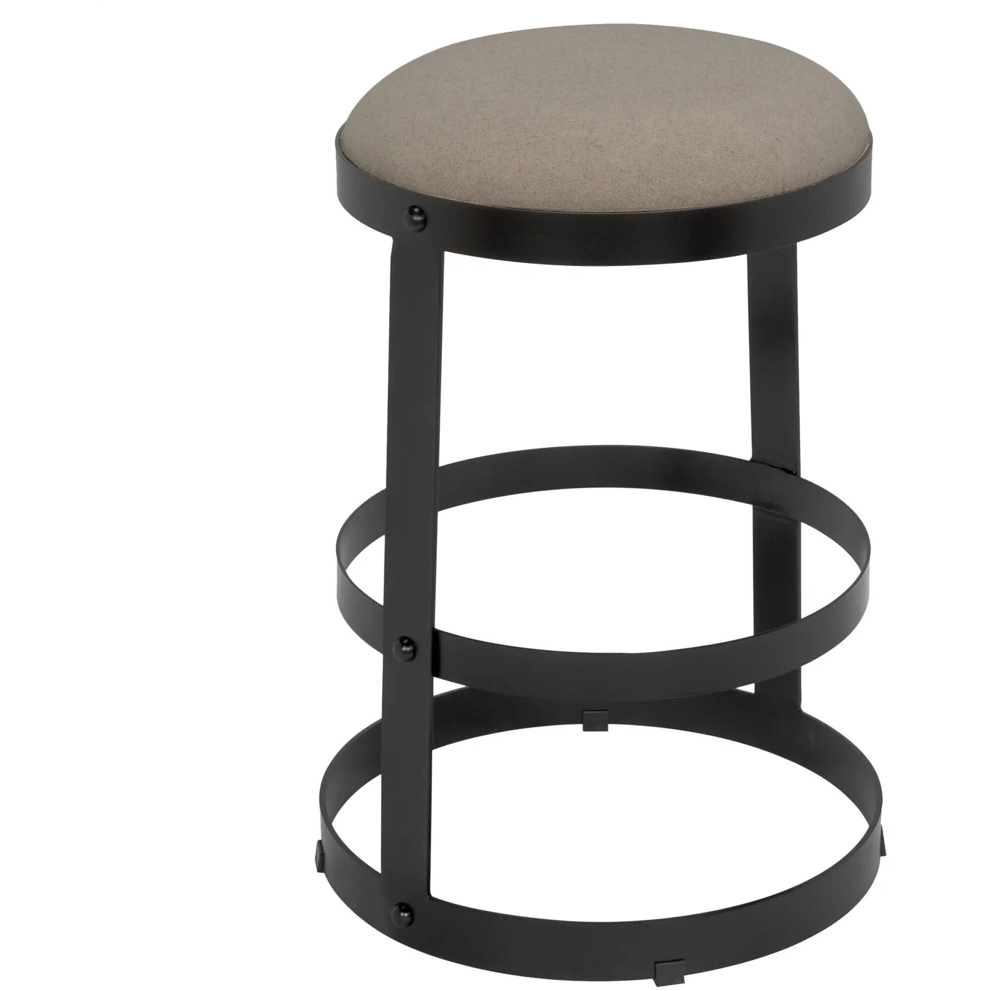 Dior 26 inch Matte Black Counter Stool