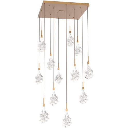 Blossom LED Novel Brass Chandelier Ceiling Light, Multi-Port