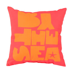 Mobjack Bay 26 X 26 inch Orange and Pink Outdoor Throw Pillow