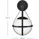 Colby 1 Light 9.25 inch Black Sconce Wall Light