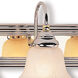 Belmont 5 Light 36 inch Polished Chrome & Polished Brass Vanity Sconce Wall Light