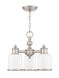 Middlebush 3 Light 16 inch Brushed Nickel Convertible Mini Chandelier/Ceiling Mount Ceiling Light