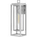 Coastal Elements Republic LED 20 inch Satin Nickel Outdoor Wall Mount Lantern, Estate Series