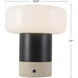 Niko 7.5 inch 3 watt Vintage Brass Table Lamp Portable Light