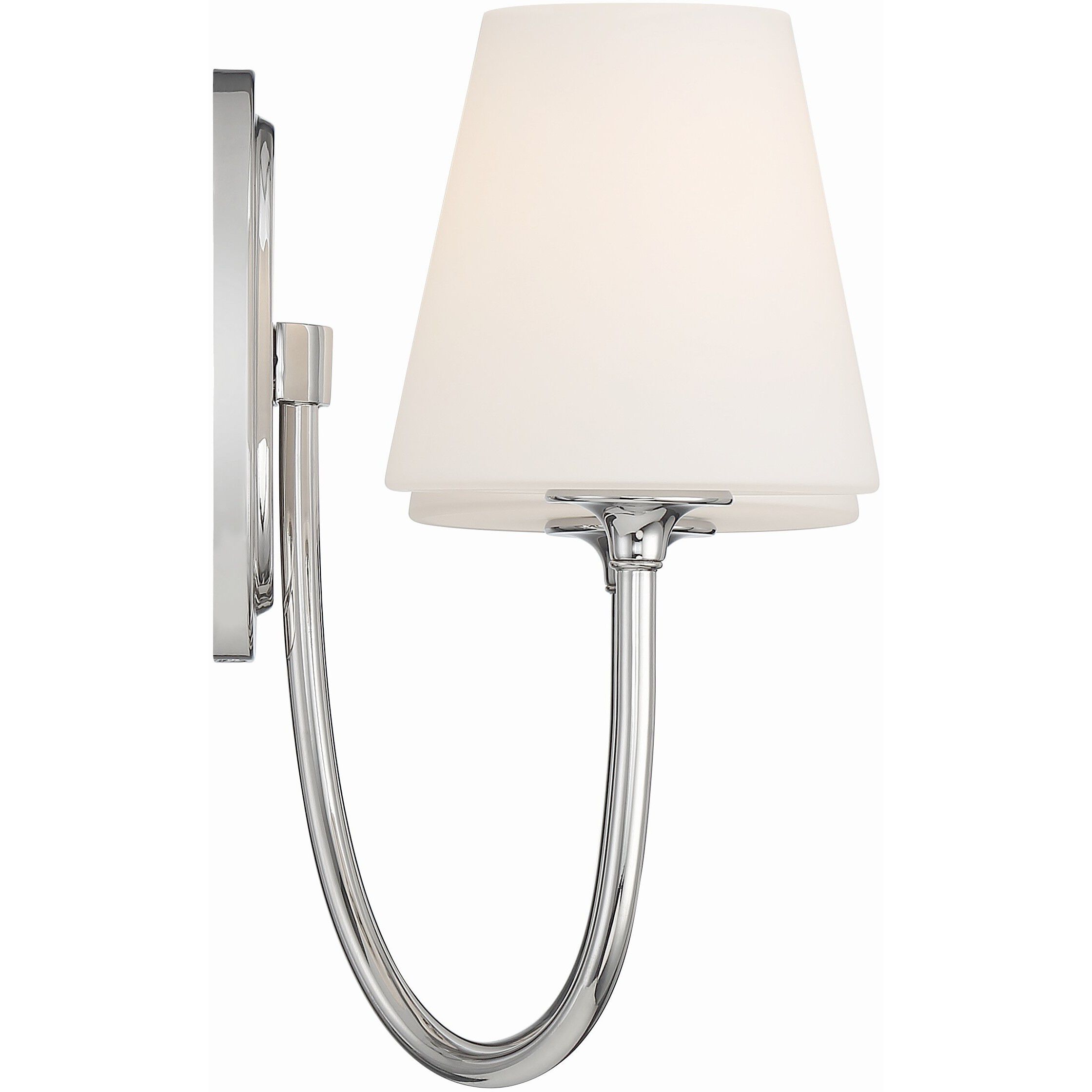 Juno Bath Wall Light in Polished Nickel