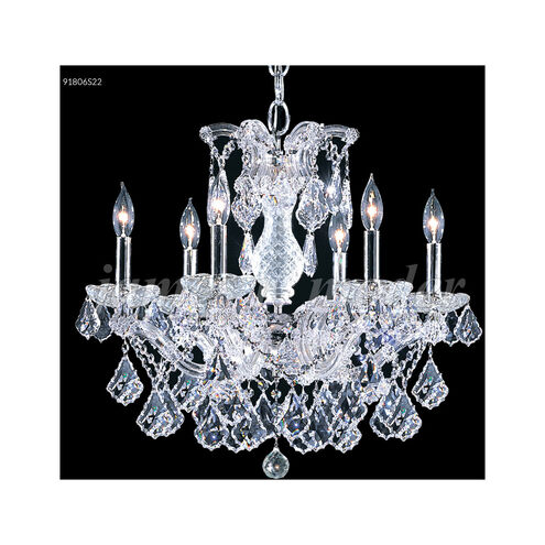 Maria Theresa Grand 6 Light 23 inch Silver Crystal Chandelier Ceiling Light, Grand