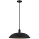 Farmley 1 Light 16 inch Matte Black Outdoor Pendant
