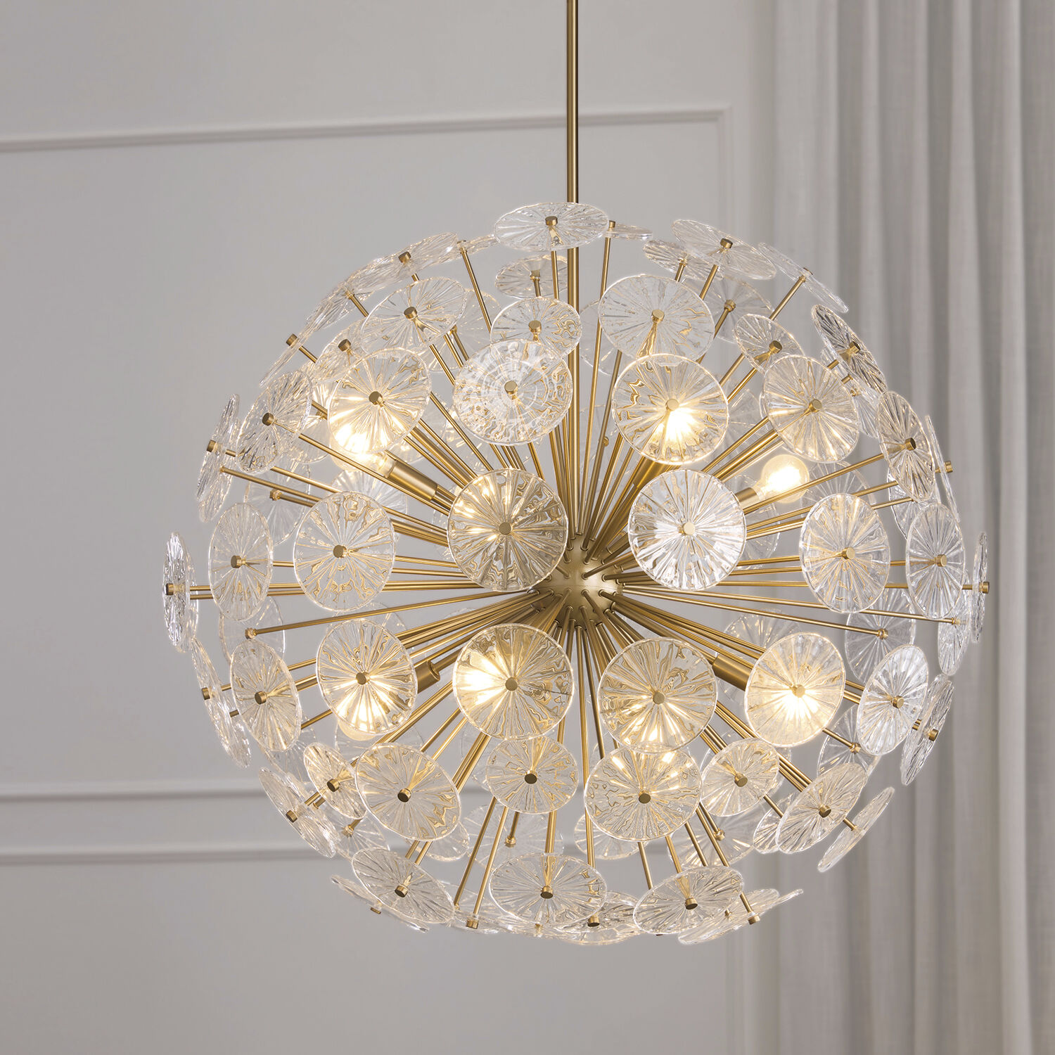 Emelie 8 Light 33 inch Matte Brass Chandelier Ceiling Light
