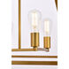 Declan 4 Light 24 inch Brass Pendant Ceiling Light