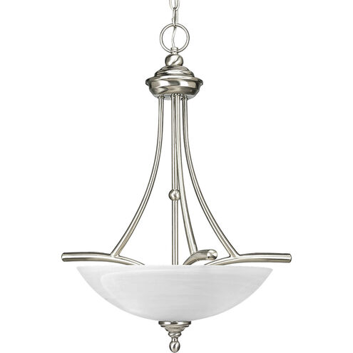 Glendale 3 Light 19 inch Brushed Nickel Hall & Foyer Ceiling Light