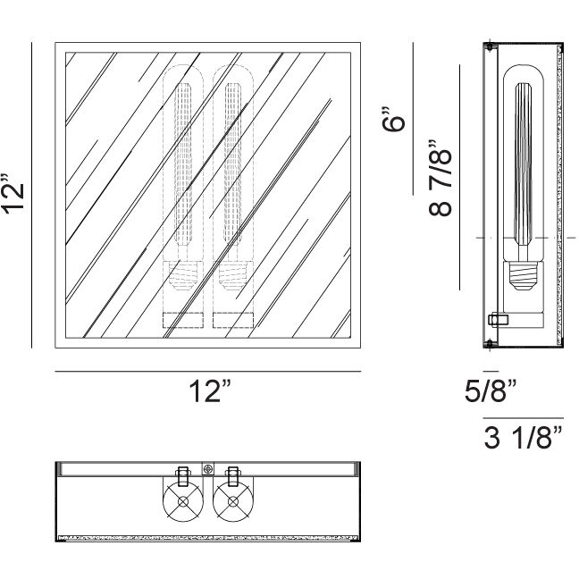 Marco 2 Light 12 inch Gunmetal Wall Sconce Wall Light