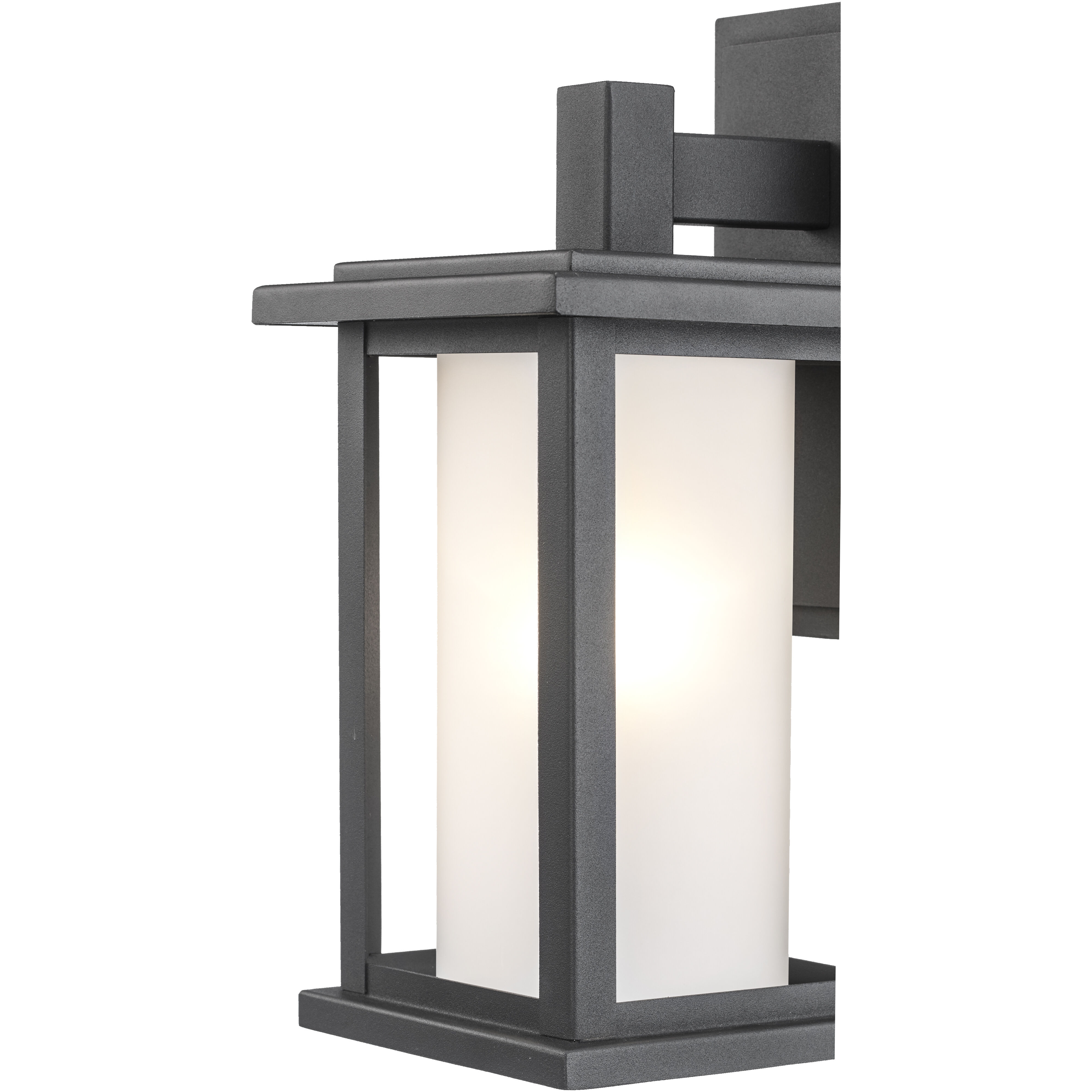 Shaakar 1 Light 12 inch Black Outdoor Wall Lantern