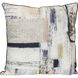 Wyatt Abstract 24 inch Multicolor Pillow in 24" x 24"