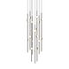 Constellation Aries LED 11.5 inch Espresso Black Pendant Ceiling Light in 3000K, White Optical Acrylic, 10 FT. Cord