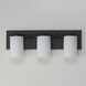Lateral 3 Light 20 inch Black Bath Vanity Wall Light in Satin White