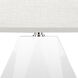 Delta 22.5 inch 150 watt Daisy Glaze with Polished Nickel Table Lamp Portable Light