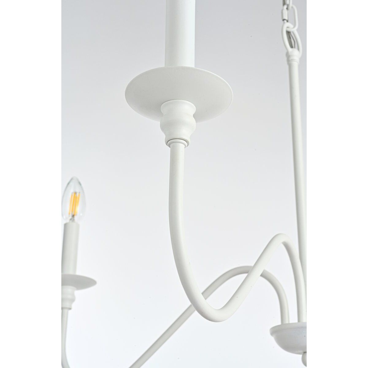 Rohan 6 Light 42 inch White Chandelier Ceiling Light