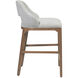 Inga 34 inch Morel Brown and Brushed Brass and Greenlight Powder Counter Stool