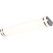 Glamour LED 24.02 inch Brushed Nickel Bath Vanity Light Wall Light