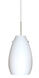 Pera 9 LED Satin Nickel Pendant Ceiling Light in Opal Matte Glass