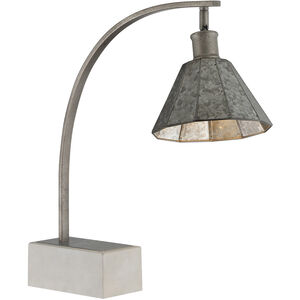Busson 21 inch 40.00 watt Grey Table Lamp Portable Light