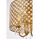 Elise 4 Light 14 inch Brass Flush Mount Ceiling Light