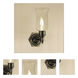 Traditional Brass 1 Light 4 inch Rubbed Brass Wall Sconce Wall Light