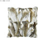 Heavy Petting 20 X 20 inch Brown with Cream Accent Pillow