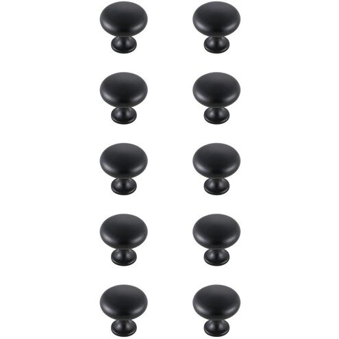Cadon Matte Black Hardware Cabinet Knob, Set of 10