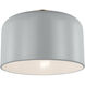 Malone 1 Light 10.75 inch Matte Grey Ceiling Flush Mount Ceiling Light