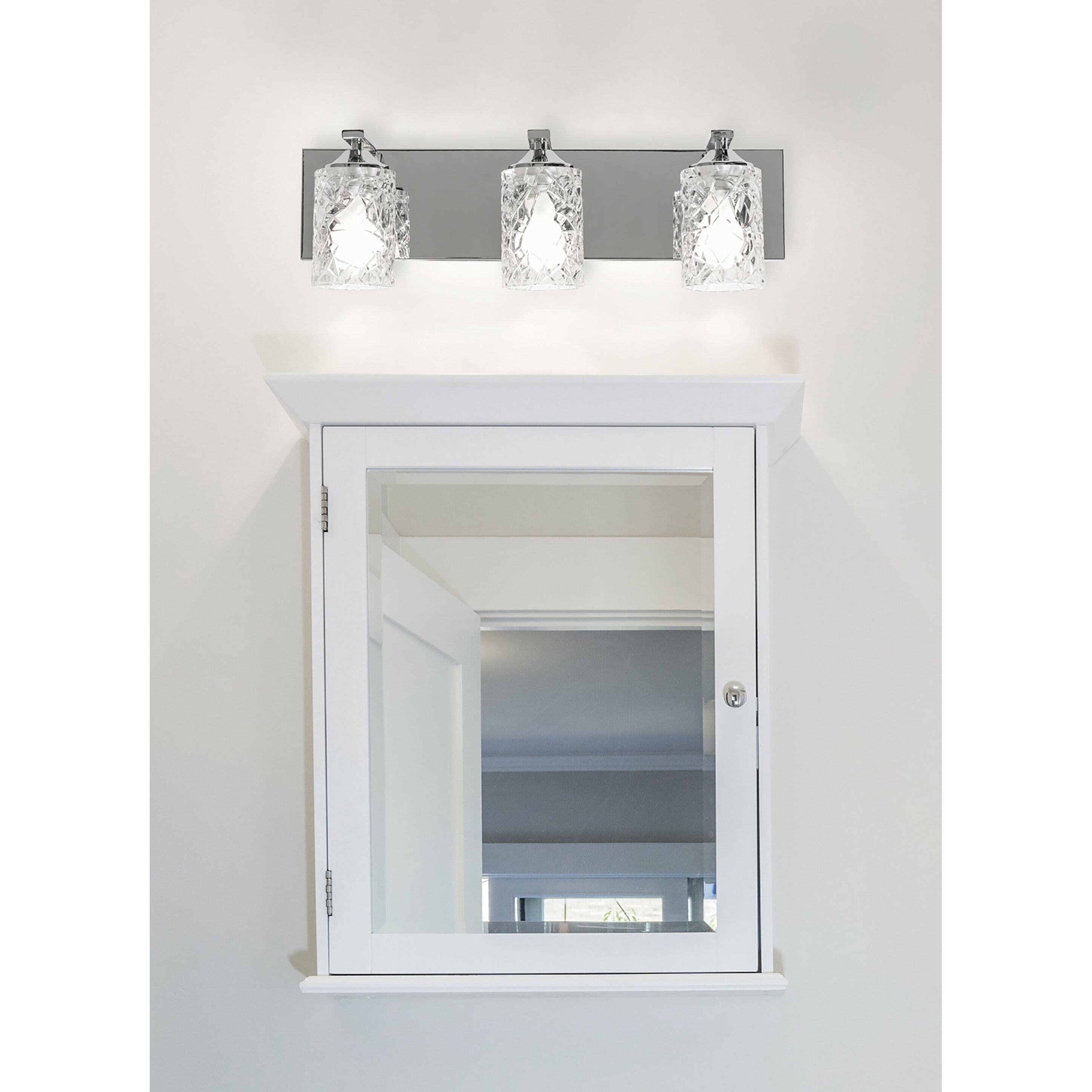 Annabel 3 Light 21 inch Polished Chrome Vanity Light Wall Light