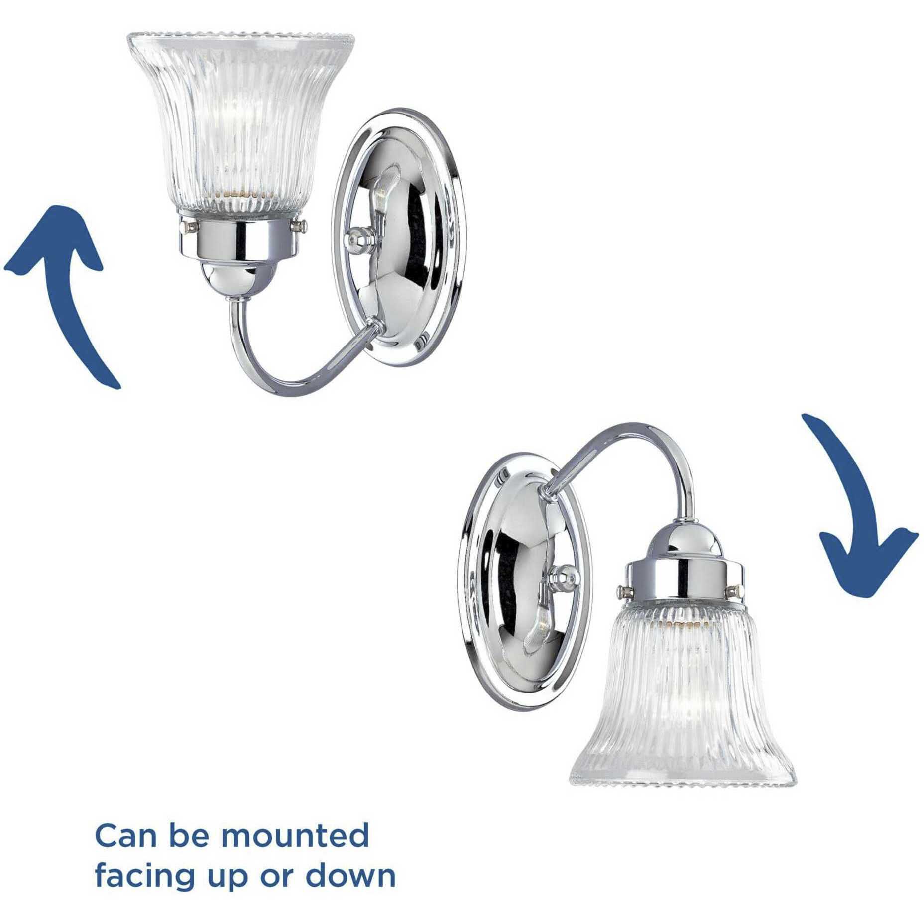 Clarence 1 Light 4.88 inch Polished Chrome Bath Vanity Wall Light