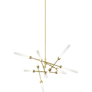 Sean Lavin Linger LED 52.3 inch Natural Brass Chandelier Ceiling Light, Integrated LED