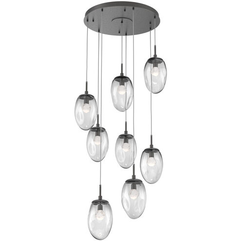 Meteo LED LED Graphite Chandelier Ceiling Light, Round Multi-Port
