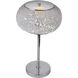 Tiffany 20 inch 60.00 watt Chrome Table Lamp Portable Light