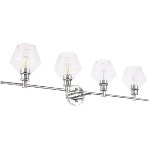 Gene 4 Light 38 inch Chrome Wall sconce Wall Light