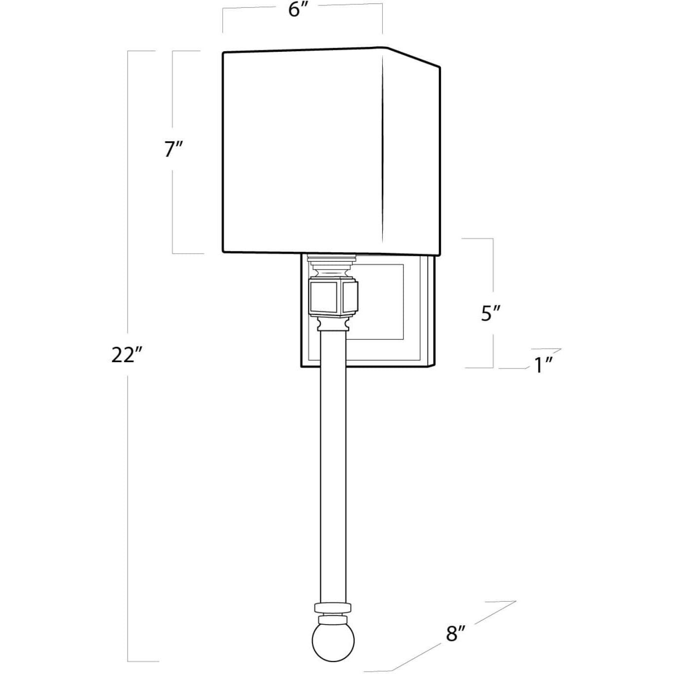 Crystal Tail 1 Light 6 inch Polished Nickel Wall Sconce Wall Light