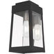 Oslo 1 Light 12 inch Black Outdoor Wall Lantern
