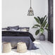 Trestle 1 Light 8 inch Matte Black and Olde Brass Pendant Ceiling Light in 5