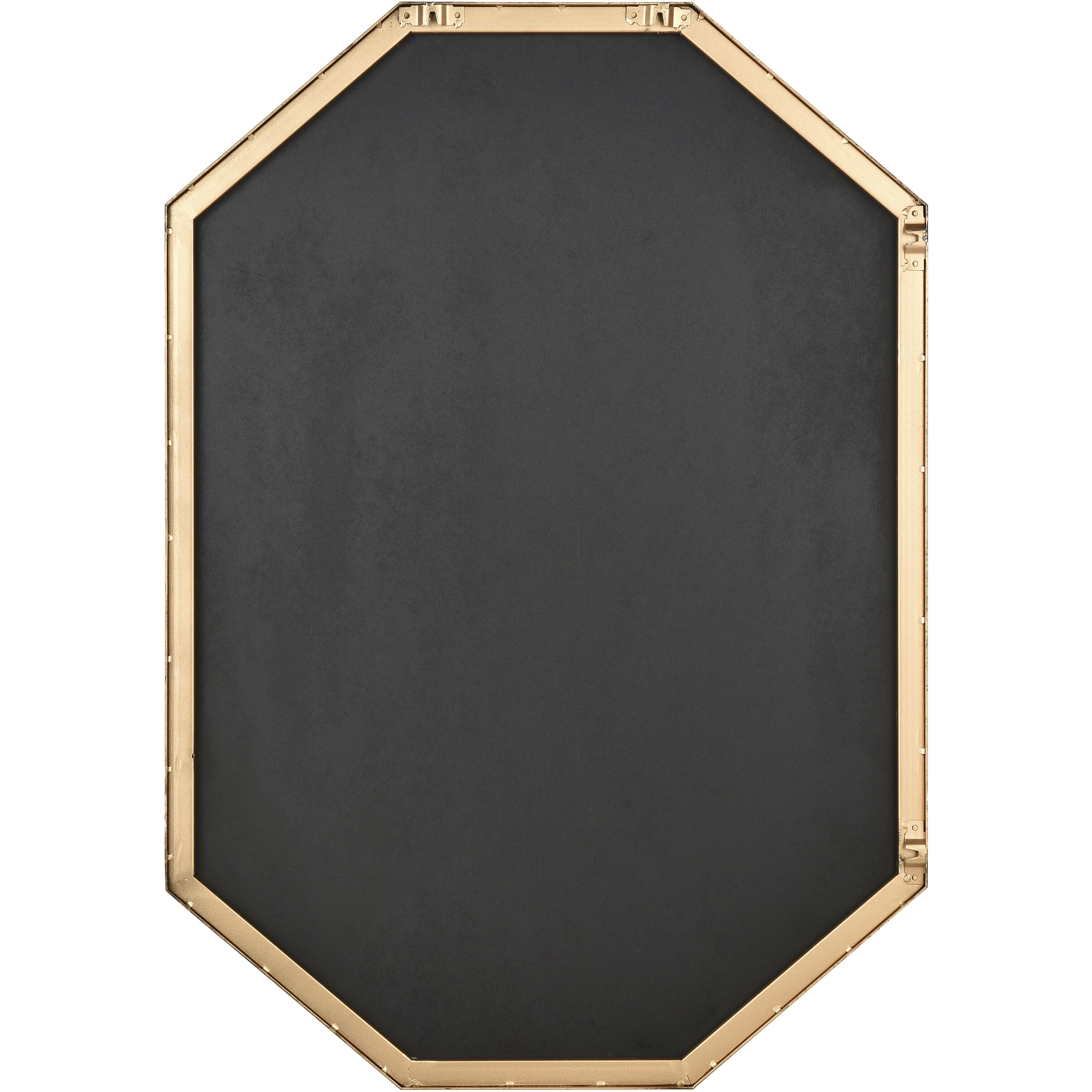 Teddy 31.75 X 22.25 inch Brass with Mirror Wall Mirror