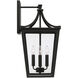 Adair 4 Light 23.25 inch Black Outdoor Wall Lantern