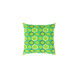 Miranda 18 X 18 inch Bright Blue and Grass Green Throw Pillow