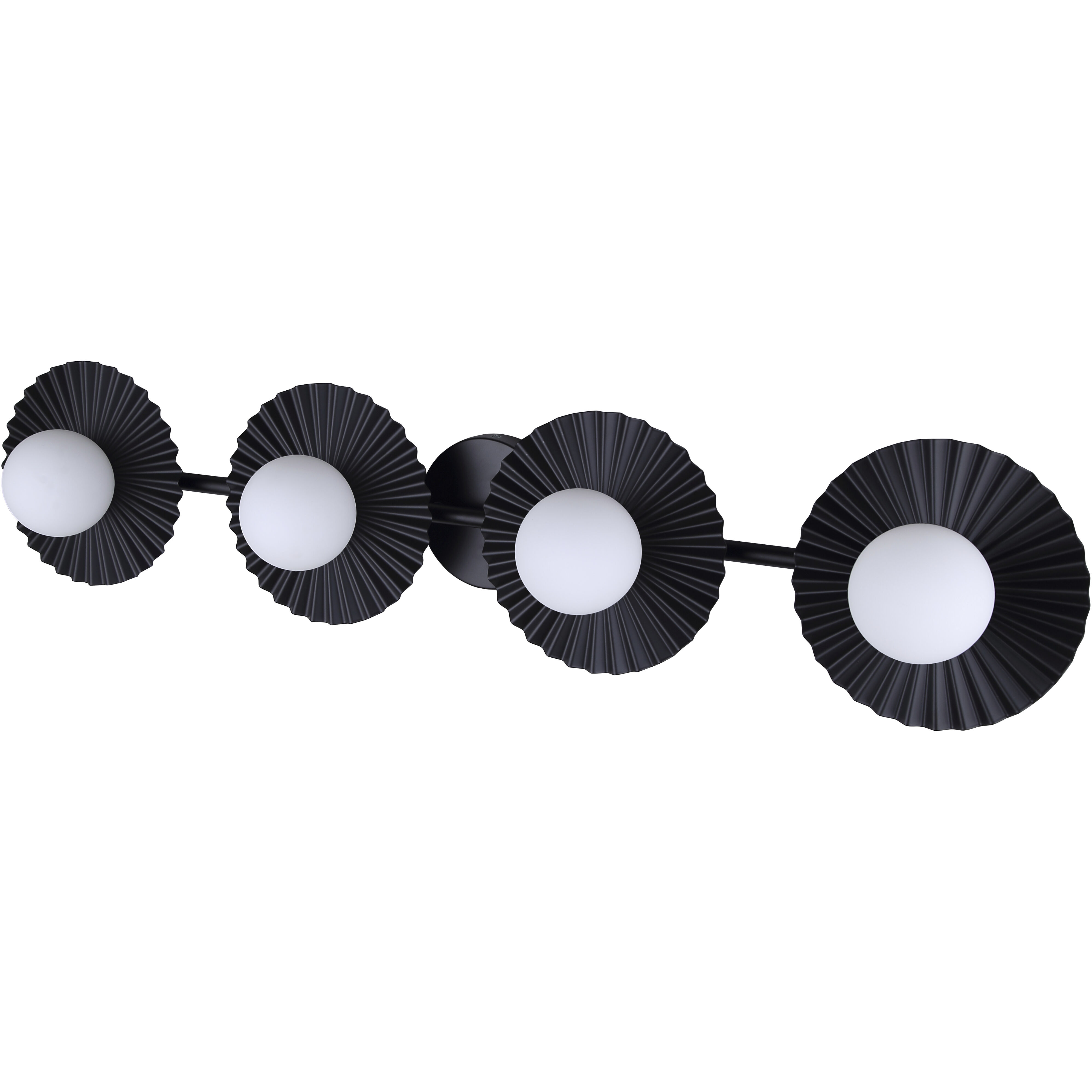 Payton 4 Light 38.75 inch Black Vanity Light Wall Light