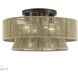 Florell 4 Light 21 inch English Bronze Semi Flush Mount Ceiling Light, Extra Large