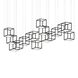 Cubix LED 120.5 inch Satin Black Pendant Ceiling Light