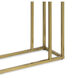 Echelon 24 X 24 inch Natural Brass Side Table, Sofa Hugger Table