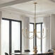 Luzon 5 Light 48 inch Plated Dark Antique Brushed Brass Chandelier Ceiling Light