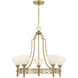 Allston 5 Light 30 inch Warm Brass Chandelier Ceiling Light