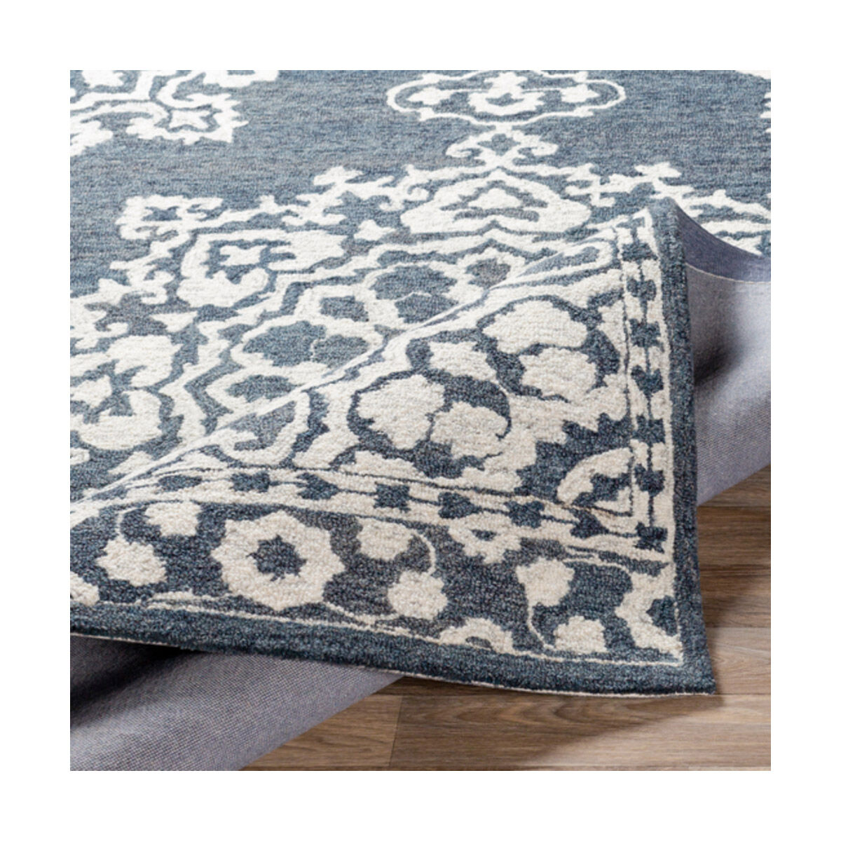 Granada 72 X 72 inch Charcoal/Cream Rugs in 6 Ft Round