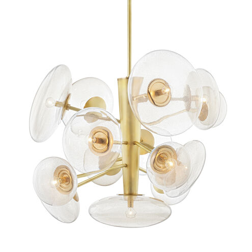 Opera 14 Light 55 inch Aged Brass Pendant Ceiling Light